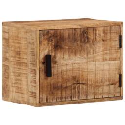 Berkfield Home Wall-mounted Bedside Cabinet 40x30x25 cm Solid Wood Mango - Size: 40 x 30 x 25 cm