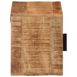 Berkfield Home Wall-mounted Bedside Cabinet 40x30x25 cm Solid Wood Mango - Size: 40 x 30 x 25 cm - thumbnail 4