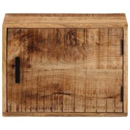 Berkfield Home Wall-mounted Bedside Cabinet 40x30x25 cm Solid Wood Mango - Size: 40 x 30 x 25 cm - thumbnail 3