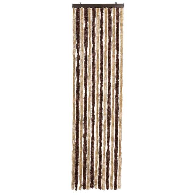 Berkfield Home Insect Curtain Beige & Light Brown 56x185 cm Chenille - image 1