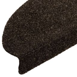 Berkfield Home Self-adhesive Stair Mats 10pcs Dark Brown 65x21x4cm Needle Punch - Size: Medium - thumbnail 6