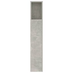 Berkfield Home Headboard Cabinet Concrete Grey 140x18.5x104.5 cm - thumbnail 4