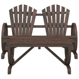 Berkfield Home 2 Piece Garden Lounge Set Solid Wood Fir in Brown - thumbnail 3