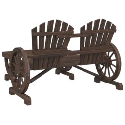 Berkfield Home 2 Piece Garden Lounge Set Solid Wood Fir in Brown - thumbnail 5