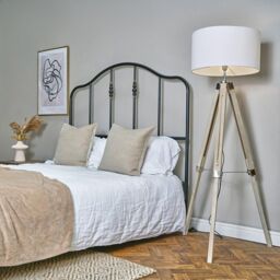 ValueLights Clipper Tripod Brown Floor Lamp Base - thumbnail 2