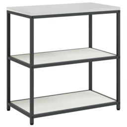 Berkfield Home Kitchen Storage Set with Shelf with Storage with Door 3 pcs White 210 x 50 x 92 cm - thumbnail 5