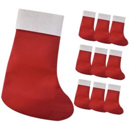 Obasyhig Felt Christmas Tree Ornament Sock in Green - Size: 8 Pack - thumbnail 4