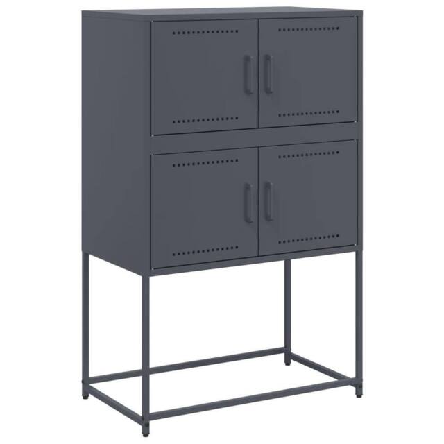 Berkfield Home Sideboard Anthracite 68.5x38.5x107 cm Steel in Dark Grey - image 1