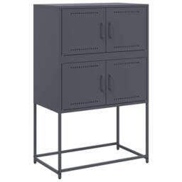 Berkfield Home Sideboard Anthracite 68.5x38.5x107 cm Steel in Dark Grey