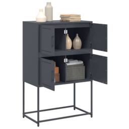 Berkfield Home Sideboard Anthracite 68.5x38.5x107 cm Steel in Dark Grey - thumbnail 5