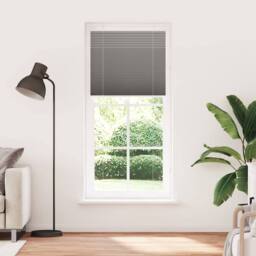 Berkfield Home Pleated Blind Anthracite 85x200 cm Fabric Width 84.4 cm Polyester in Charcoal