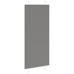 Berkfield Home Pleated Blind Anthracite 85x200 cm Fabric Width 84.4 cm Polyester in Charcoal - thumbnail 3