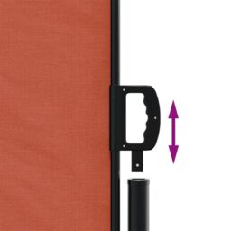 Berkfield Home Retractable Side Awning Terracotta 120x1000 cm in Orange - thumbnail 6