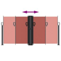 Berkfield Home Retractable Side Awning Terracotta 120x1000 cm in Orange - thumbnail 5
