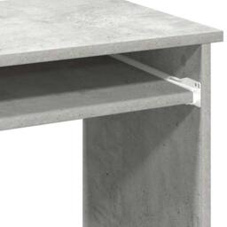 Berkfield Home Decorative Desk with Shelves Concrete Grey 84x40x78 cm Engineered Wood - Size: 84 x 40 x 78 cm - thumbnail 8
