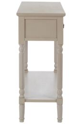 Orsina Versatile Design Three Drawer Black Console Table, Solid Pine Wood Hallway Table, Classic Console Table in Grey - thumbnail 3