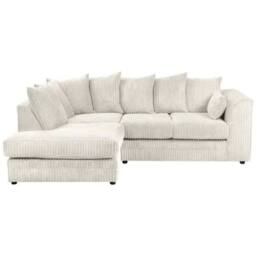 SNUG FURNITURE BIRMINGHAM LTD Camden Jumbo Cord Left Hand Corner Sofa Set in Ivory - thumbnail 1
