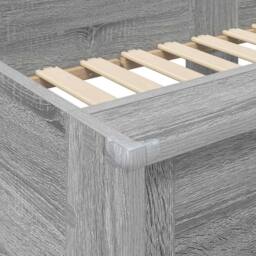 Berkfield Home Bunk Bed for Kids Grey Sonoma 75 x 190 cm Engineered Wood - thumbnail 8
