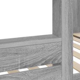 Berkfield Home Bunk Bed for Kids Grey Sonoma 75 x 190 cm Engineered Wood - thumbnail 9