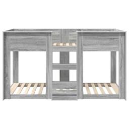 Berkfield Home Bunk Bed for Kids Grey Sonoma 75 x 190 cm Engineered Wood - thumbnail 5