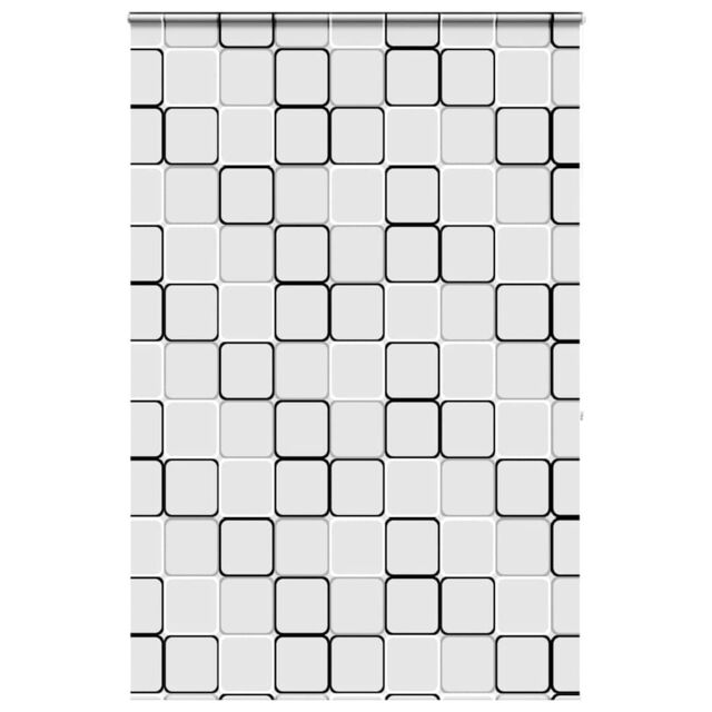 Berkfield Home Shower Roller Blind with Cassette 150x240 cm Fabric Width 146 cm in Black - image 1