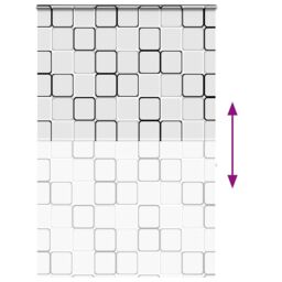 Berkfield Home Shower Roller Blind with Cassette 150x240 cm Fabric Width 146 cm in Black - thumbnail 5