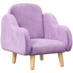 ZONEKIZ Kids Armchair Chair Children Mini Sofa Cloud Shape for 1.5-3 Years in Purple - thumbnail 2