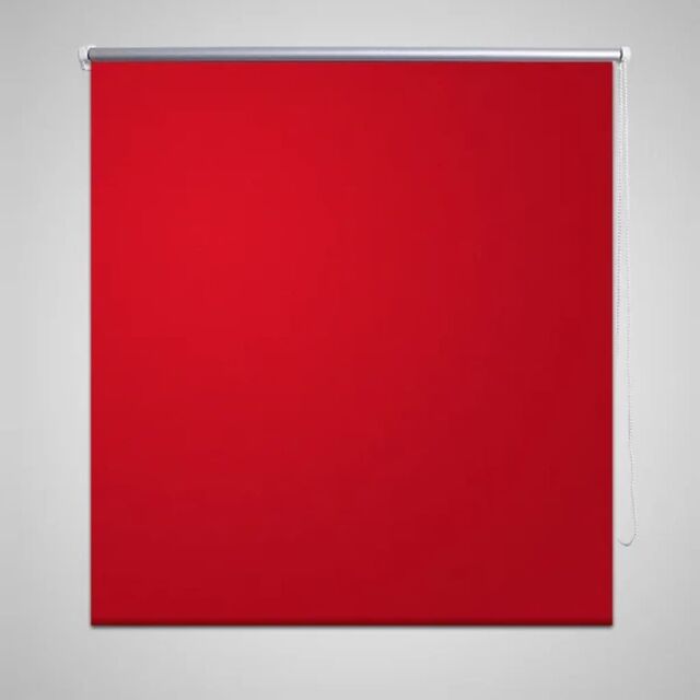 Berkfield Home Roller Blind Blackout 120 x 230 cm Red - image 1