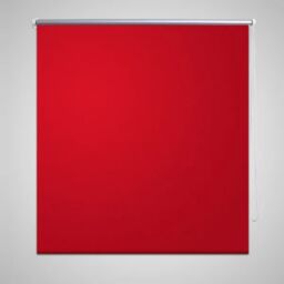 Berkfield Home Roller Blind Blackout 120 x 230 cm Red - thumbnail 1