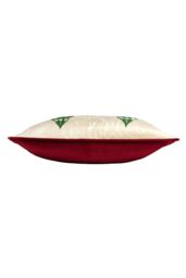 Furn Jolly Santa Festive Printed Piped Velvet Cushion - Size: 43 cm x 43 cm - thumbnail 3