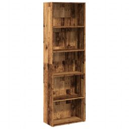 Berkfield Home Bookcase Old Wood 60x30x189 cm Engineered Wood in Brown - Size: 60 x 30 x 189 cm - thumbnail 2