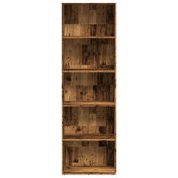 Berkfield Home Bookcase Old Wood 60x30x189 cm Engineered Wood in Brown - Size: 60 x 30 x 189 cm - thumbnail 3