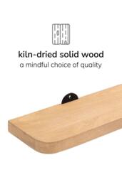 MH London Dale Solid Wood Set of 4 Wall Mounted Shelves in Beige - thumbnail 5