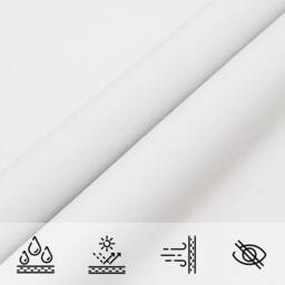 Berkfield Home Sunshade Sail Oxford Fabric Square 2.5x2.5 m White - thumbnail 7