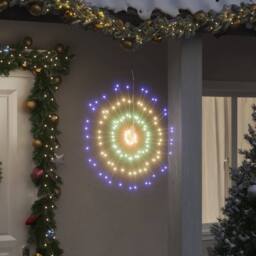 Berkfield Home Festive Christmas Starburst Lights 140 LEDs 2 pcs Multicolour 17 cm - thumbnail 2
