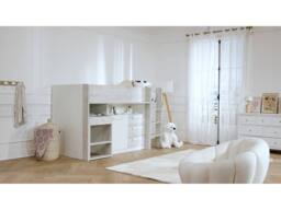 Vente-unique Cabin Bed With Desk & Storage - 90 X 200 Cm - Pink, Natural and in Pink - Size: Single - thumbnail 4