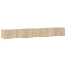 Berkfield Home Classic 3 Piece TV Cabinet Set Sonoma Oak Engineered Wood in Light Tan - thumbnail 3
