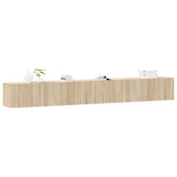 Berkfield Home Classic 3 Piece TV Cabinet Set Sonoma Oak Engineered Wood in Light Tan