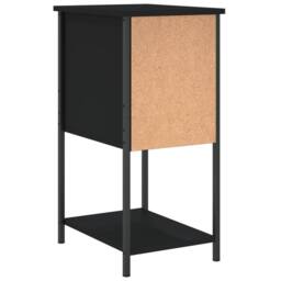 Berkfield Home Durable Bedside Cabinet Black 32x42x70 cm Engineered Wood - Size: 32 x 42 x 70 cm - thumbnail 8