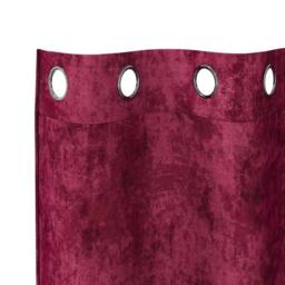 Berkfield Home Velvet Curtains 2 pcs with Eyelets Wine Red 175x140 cm - thumbnail 5