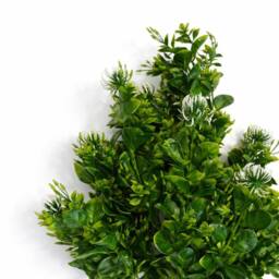 Leaf 75cm Artificial Boxwood Budding Foliage Bush Stem in Green - thumbnail 2
