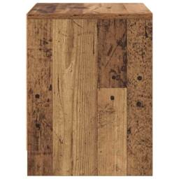 Berkfield Home Bedside Cabinet Old wood Engineered wood in Brown - thumbnail 7