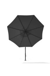 Living and Home Outdoor 32 LED Lighted Patio Umbrella with Crank Lift System, Cross Base & Fillable Base in Dark Grey - thumbnail 4