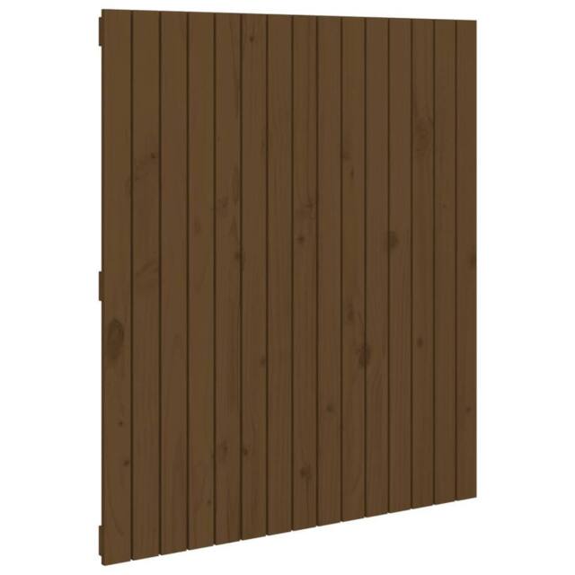 Berkfield Home Wall Headboard Honey Brown 95.5x3x110 cm Solid Wood Pine - image 1
