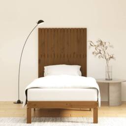 Berkfield Home Wall Headboard Honey Brown 95.5x3x110 cm Solid Wood Pine - thumbnail 3