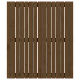 Berkfield Home Wall Headboard Honey Brown 95.5x3x110 cm Solid Wood Pine - thumbnail 4