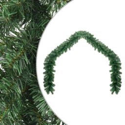 Berkfield Home Christmas Garland PVC 5 m in Green - thumbnail 1