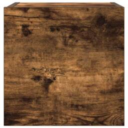 Berkfield Home Wall Mounted TV Cabinet Smoked Oak 30.5x30x30 cm in Brown - thumbnail 4