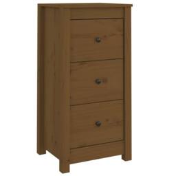 Berkfield Home Sideboards 2 pcs Honey Brown 40x35x80 cm Solid Wood Pine - Size: 40 x 35 x 80 cm - thumbnail 7