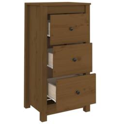 Berkfield Home Sideboards 2 pcs Honey Brown 40x35x80 cm Solid Wood Pine - Size: 40 x 35 x 80 cm - thumbnail 8